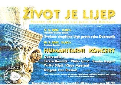 humanitarni koncert Život je lijep u tvrđavi Revelin